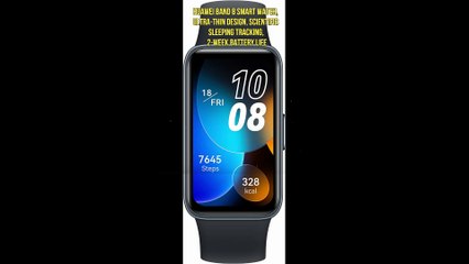 HUAWEI Band 8 Smart Watch, Ultra-thin Design, Scientific Sleeping Tracking, 2-week battery