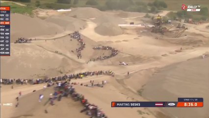 WRC Latvia 2024 SS17 Sesks Massive Jump