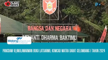 Pangdam Vl/Mulawarman Buka Latsarmil Komcad Matra Darat Gelombang I Tahun 2024