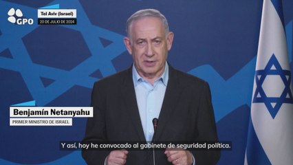 Benjamín Netanyahu: "Cualquiera que nos haga daño pagará un precio muy alto"