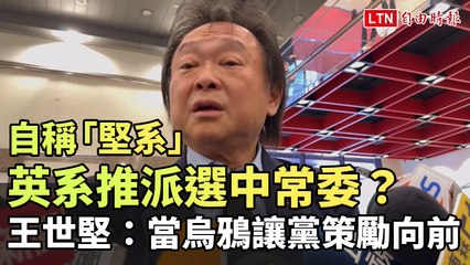 王世堅自稱「堅系」：我願成黨內「烏鴉」推動改革 🐦