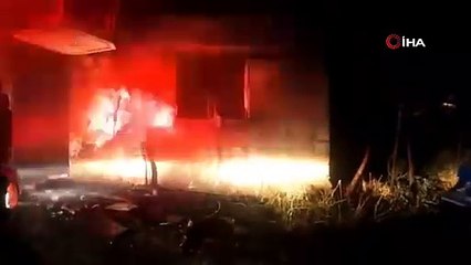 Van'da boş bir evde çıkan yangın korkuttu!