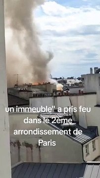 Trois personnes légèrement intoxiquées par les fumées s'échappant d'un immeuble d'habitation où un incendie s'est déclaré dans le quartier du Sentier, dans le centre de Paris