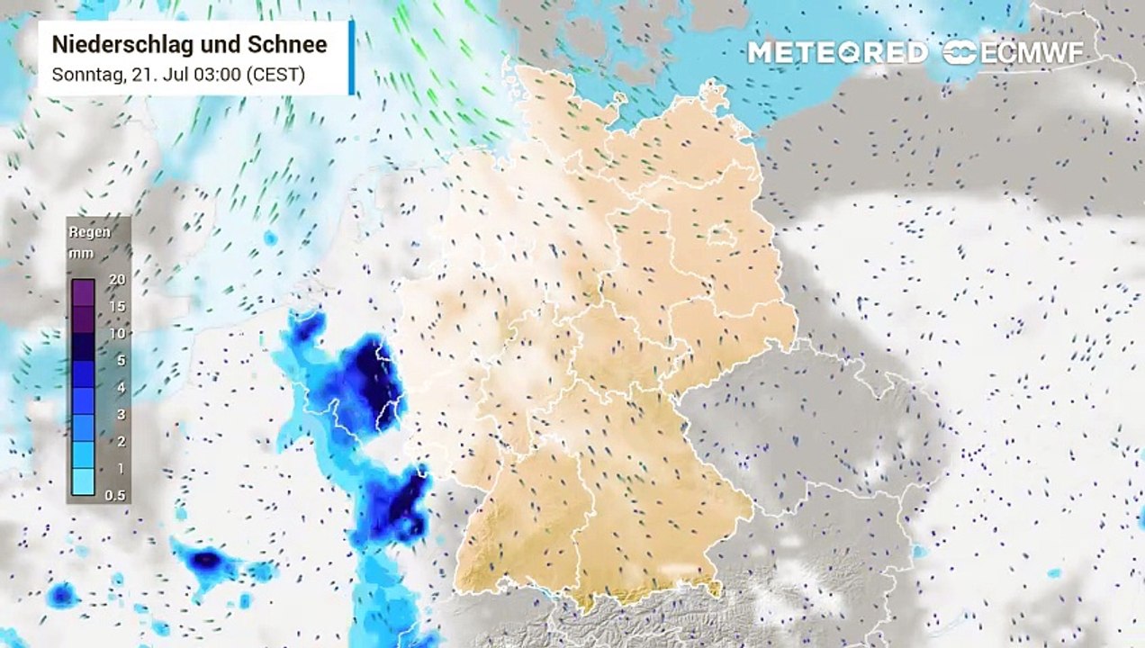 Die nächsten Tage werden etwas angenehmer! Sie bringen ab und zu einzelne Schauer oder Gewitter!
