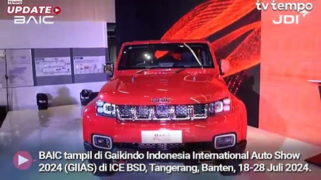 BAIC Boyong BAIC X 55 II dan BAIC BJ 40 Plus Tampil di GIIAS 2024