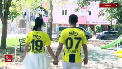 İlkokul aşıkları yıllar sonra Dünya Fenebahçeliler Günü'nde evlendi