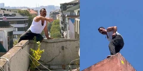 Baygınlık geçiren simitçi 'bir şeyi yok' sözüne kızıp binadan atlamaya kalkıştı