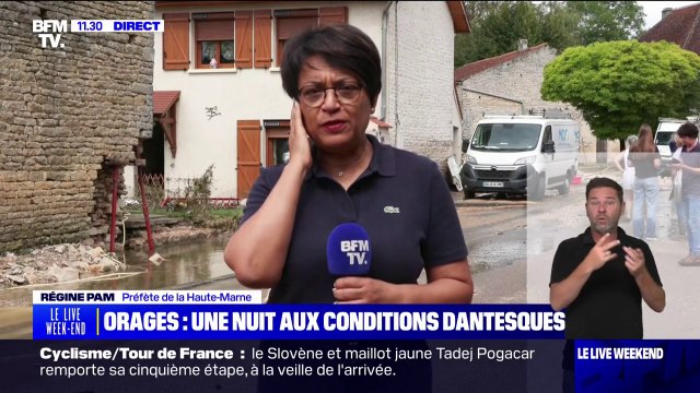 Orages: L'intervention rapide des pompiers a permis de préserver des vies humaines , indique la préfète de la Haute-Marne, Régine Pam