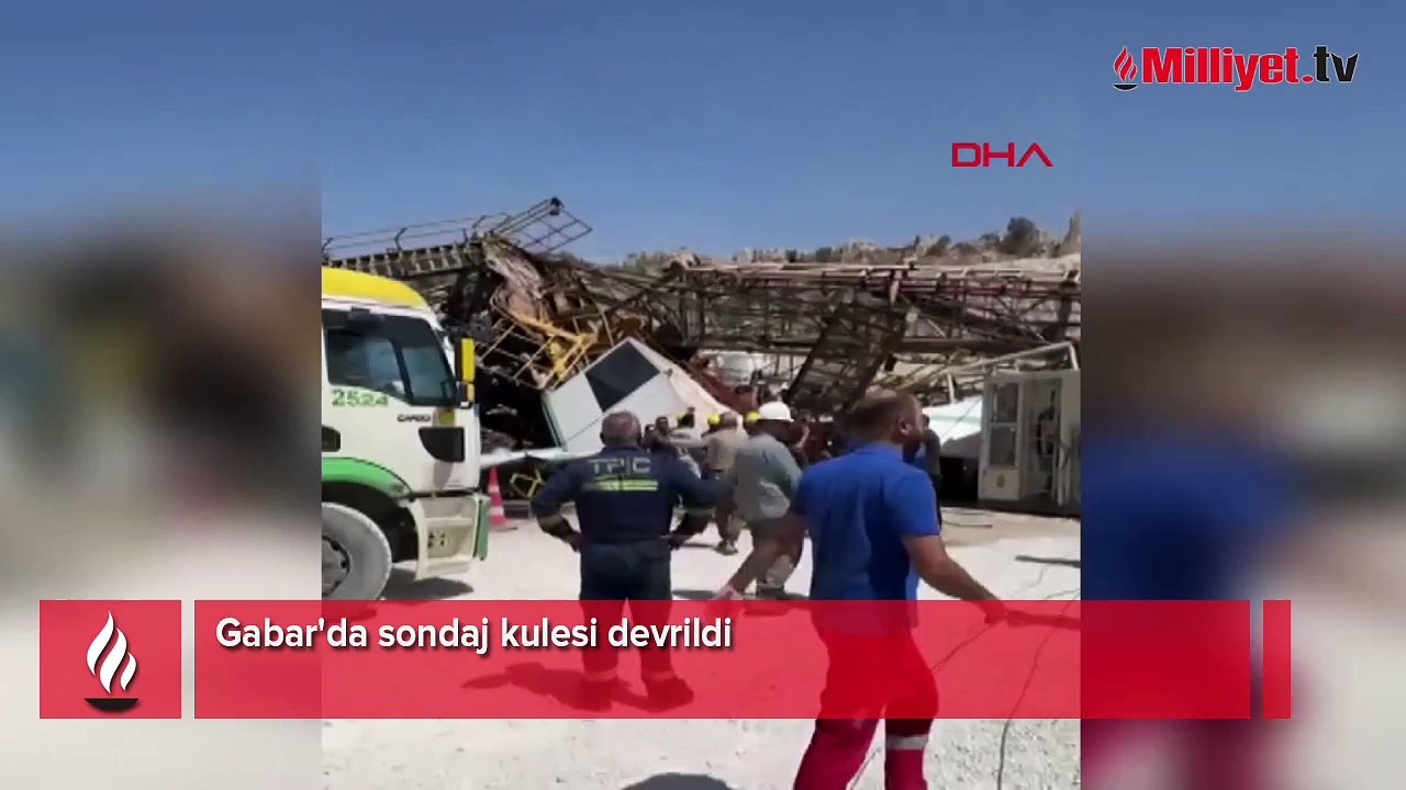 Gabar'da sondaj kulesi devrildi