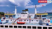 Bitlis'teki ikiz feribotlar Van Gölünde yük taşımacılığında büyük rol oynuyor