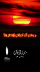 ﴿ وَاعْلَمُوا أَنَّمَا أَمْوَالُكُمْ وَأَوْلَادُكُمْ فِتْنَةٌ وَأَنَّ اللَّهَ عِندَهُ أَجْرٌ عَظِيمٌ﴾ [ الأنفال: 28]