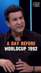 Wasim Akram about Worldcup 1992