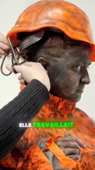 Elle travaille dans les mines