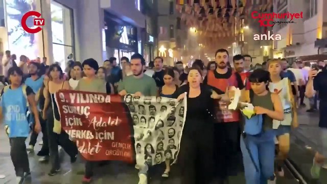 Taksim'de Suruç Katliamı anmasına polis müdahalesi