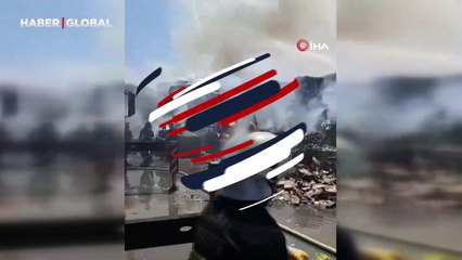 Aksaray'da kağıt fabrikasında yangın