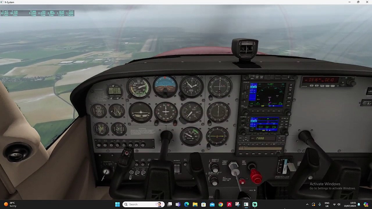 Landing without any power.