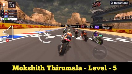 Moto Rider Bike Racing Game Level 5 || Bike Racing Gameplay || Mokshith Thirumala Gameplay