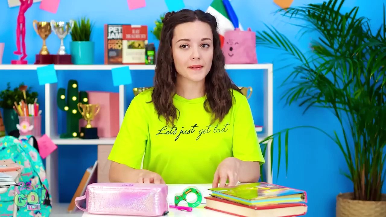 SCHOOL_HACKS_THAT_WILL_SAVE_YOUR_LIFE!____Funny_School_Supply_Hacks_by_123_Go!_LIVE(720p)
