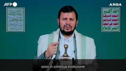 Leader Houthi: "Ci saranno piu' attacchi contro il nemico israeliano"