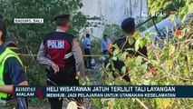 Proses Evakuasi Badan Heli Jatuh di Bali Terkendala Akses Medan Sulit
