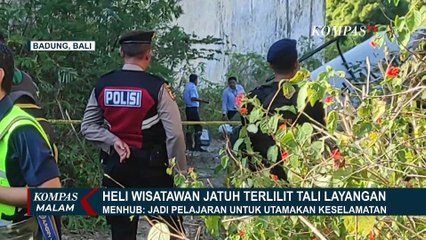 Proses Evakuasi Badan Heli Jatuh di Bali Terkendala Akses Medan Sulit