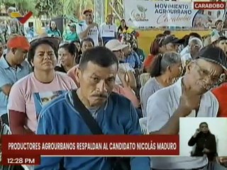 Carabobo | Productores agrourbanos reafirman su respaldo al candidato Nicolás Maduro