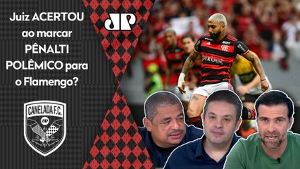 "O lance é bizarro, mas a regra..." Pilhado É DIRETO ao falar sobre pênalti polêmico para o Flamengo