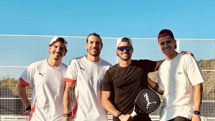 Morata e Theo già insieme: giocano a Padel in Sardegna