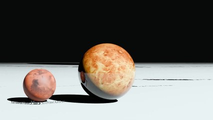 Planet bouncing  Solar System Planet Size Comparison