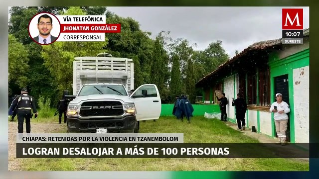 Desalojan a más de 100 personas refugiadas por la violencia en Tzanembolom, Chiapas