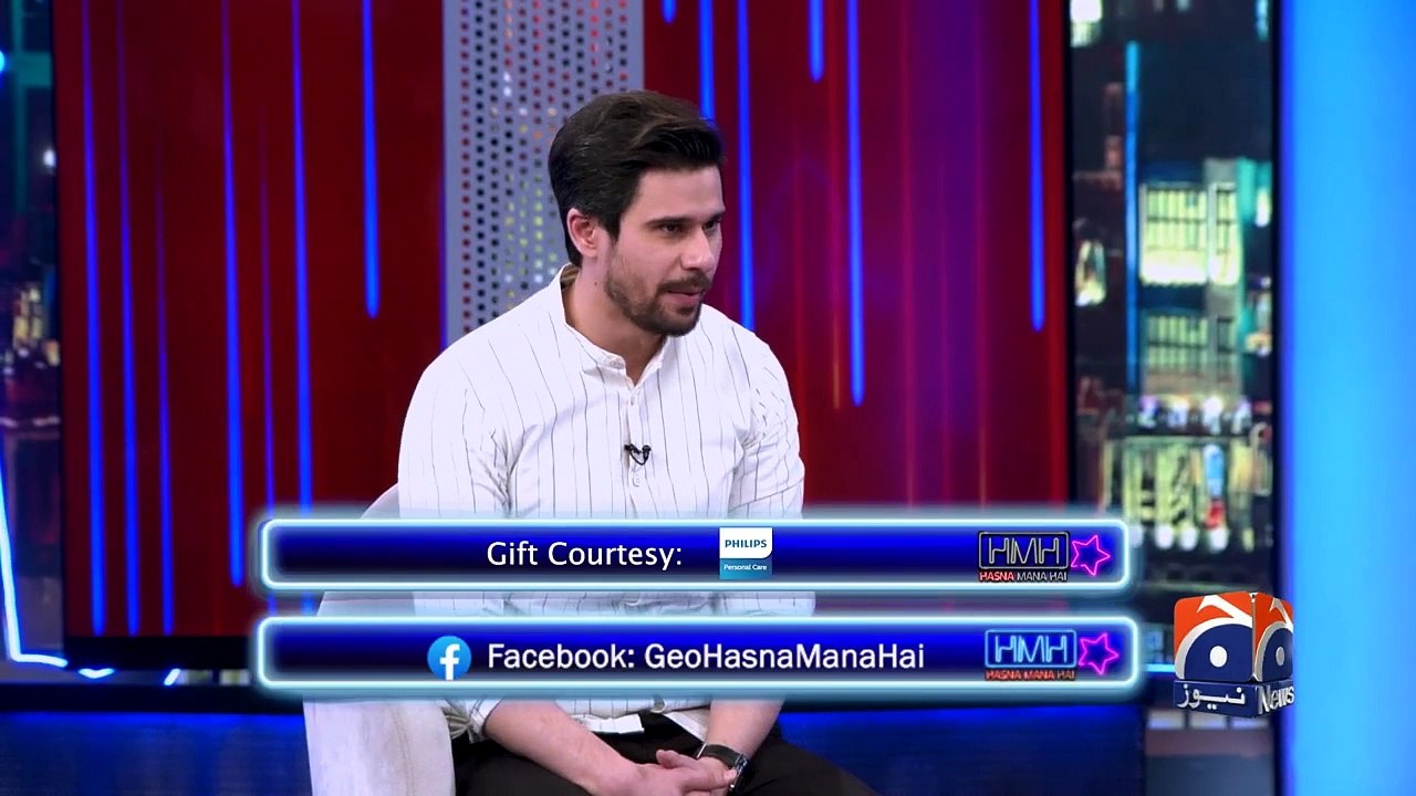 Tabish blindfold Romaisa Khan - Hasna Mana Hai - Tabish Hashmi (720P_HD)