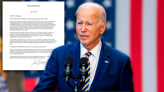 Joe Biden anuncia su retiro de la candidatura presidencial de Estados Unidos