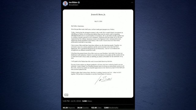 바이든, 대선 후보 사퇴... 남은 임기 수행 집중 / YTN