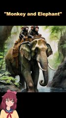 बंदर और हाथी | Monkey and Elephant | Hindi Kahani | Funny Cartoon | Bedtime Story