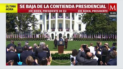 Joe Biden se baja de la contienda electoral de Estados Unidos