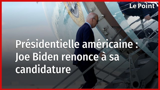 Présidentielle américaine : Joe Biden renonce à sa candidature