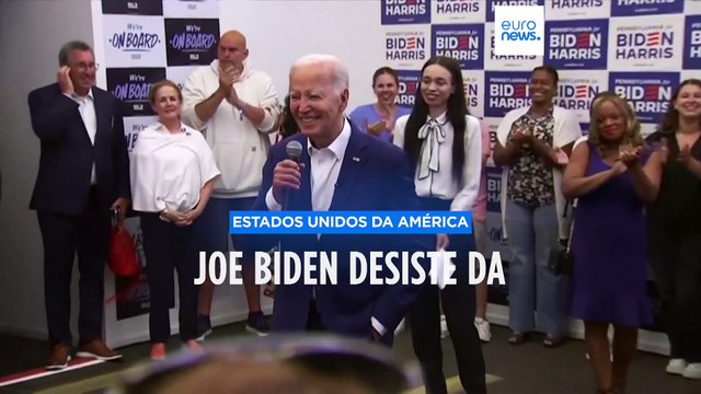 Joe Biden desiste da corrida à Casa Branca e apoia a Vice-Presidente Kamala Harris