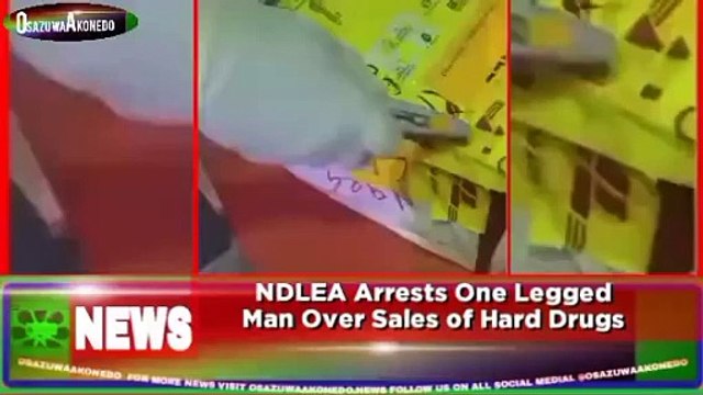NDLEA Arrests One Legged Man Over Sales Of Hard Drugs ~ OsazuwaAkonedo