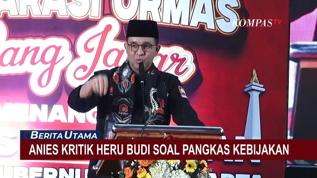 Anies Baswedan Kritik PJ Gubernur Jakarta Heru Budi Hartono soal Pangkas Kebijakan