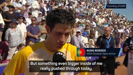 Part of Borges 'wanted Rafa to win' Swedish Open