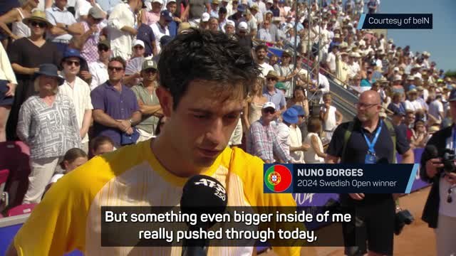 Part of Borges 'wanted Rafa to win' Swedish Open