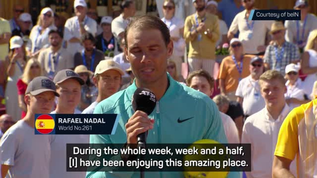 Nadal proud of Bastad performance despite final defeat