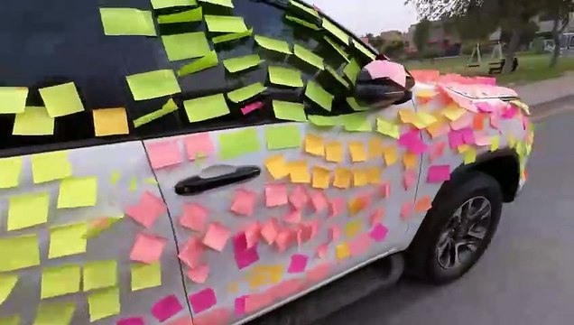 Meri Gari Par Sticky Notes Prank Ho Geya _ Sticky Notes Car Prank (Gone Wrong) (1080P_60FPS)
