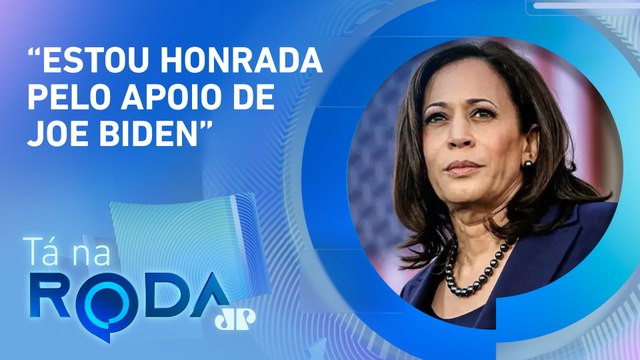 KAMALA HARRIS se MANIFESTA sobre possível CANDIDATURA pelo Partido DEMOCRATA | TÁ NA RODA