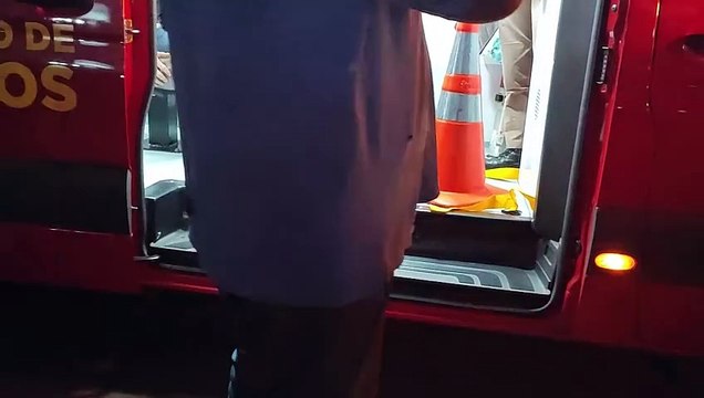 Ciclista fica ferido em acidente na marginal na BR-277 em Cascavel