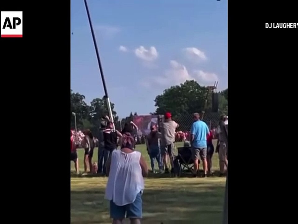 Video shows shooter at Trump rally moments before assassination attempt