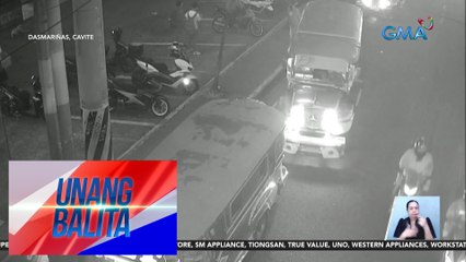 Jeep, wasak ang bumper matapos mabangga ng bus | Unang Balita