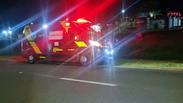 Populares acionam o Siate para ciclista descansando às margens da BR-277 em Cascavel