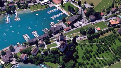 Spiez Castle in Spiez of the Swiss canton of Bern. Switzerland