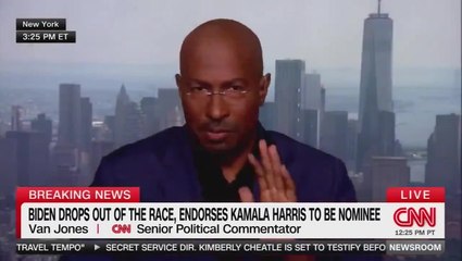 CNN’s Van Jones cries on live TV after Biden drops out of presidential race